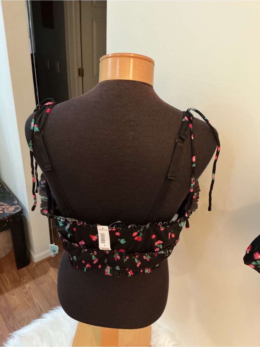 Torrid Curve Cherry Print Bralette & Hipster Panty Set – Size 3 – NWT - Picture 13 of 16